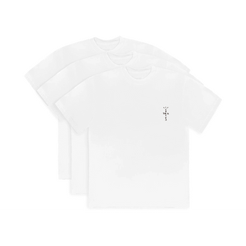 Travis Scott Cactus Jack White T-Shirt (3 Pack) - Sneakerzone