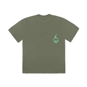 Travis Scott Jordan Cactus Jack Highest T Shirt Olive - Sneakerzone