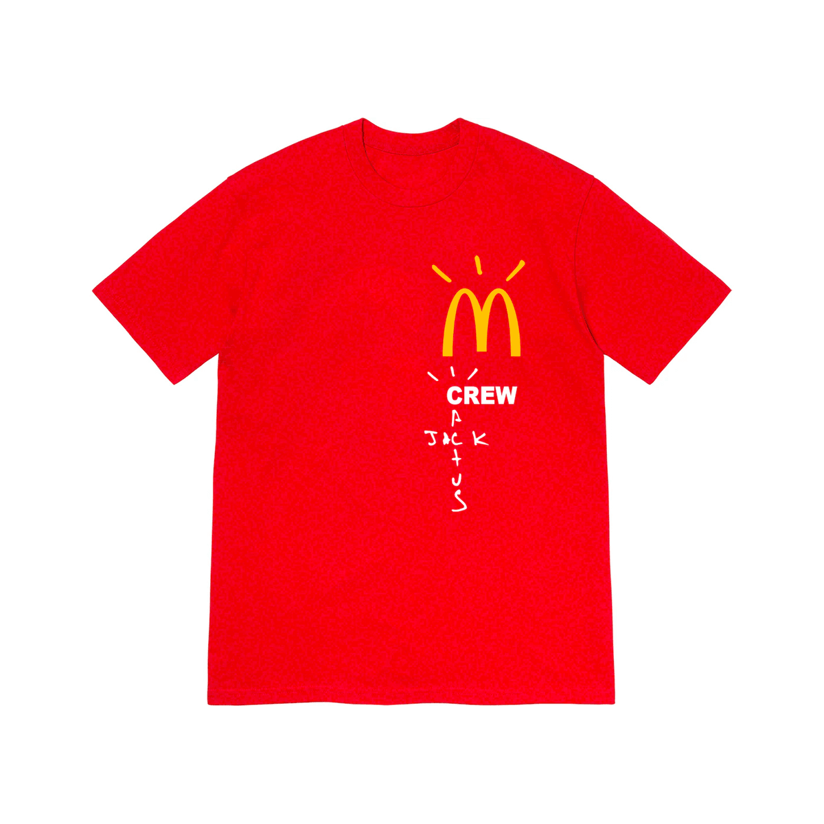 Travis Scott x McDonald's Crew T-shirt Red - Sneakerzone
