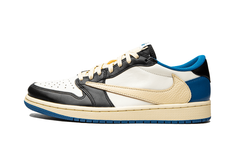 Air Jordan 1 Low X Fragment X Travis Scott Military Blue - Sneakerzone