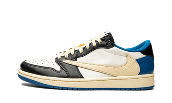 Air Jordan 1 Low X Fragment X Travis Scott Military Blue - Sneakerzone