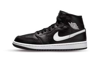 Air Jordan 1 Mid Black White - Sneakerzone