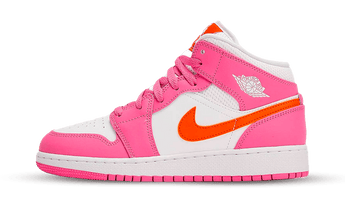 Air Jordan 1 Mid Pinksicle Safety Orange - Sneakerzone