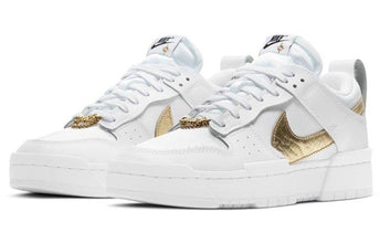 Dunk Low Disrupt White Metallic Gold - Sneakerzone