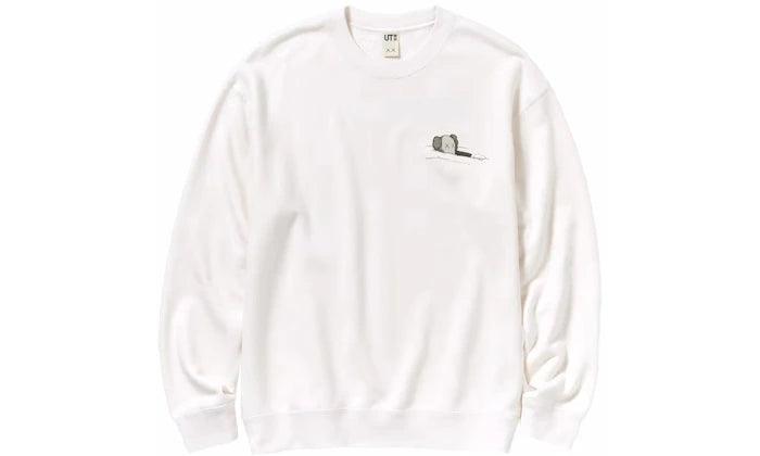 KAWS x Uniqlo Longsleeve Sweatshirt Off White - Sneakerzone