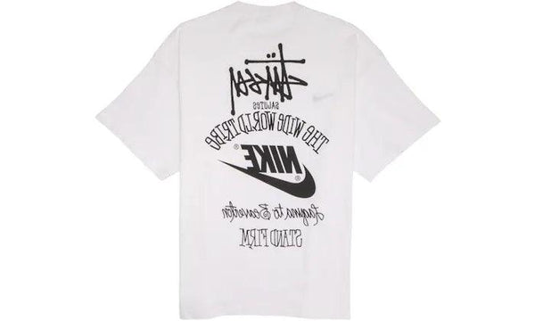 Nike x Stüssy The Wide World Tribe T-Shirt White - Sneakerzone