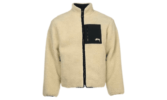 Stussy 8 Ball Sherpa Reversible Jacket Natural - Sneakerzone