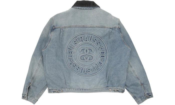 Stüssy x Levi's Embossed Praglad Trucker Jacket Stussy Rugged-Blue - Sneakerzone