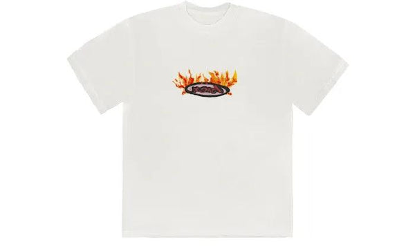 Travis Scott Cactus Jack Flame T-shirt Cream - Sneakerzone