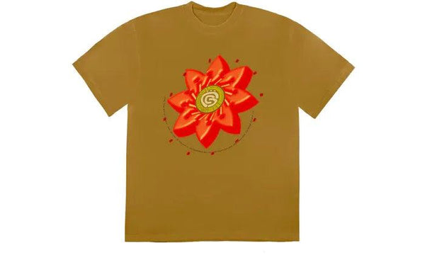 Travis Scott Cactus Jack Flower T-shirt Gold - Sneakerzone